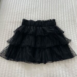 Do+Be black polka dot skirt